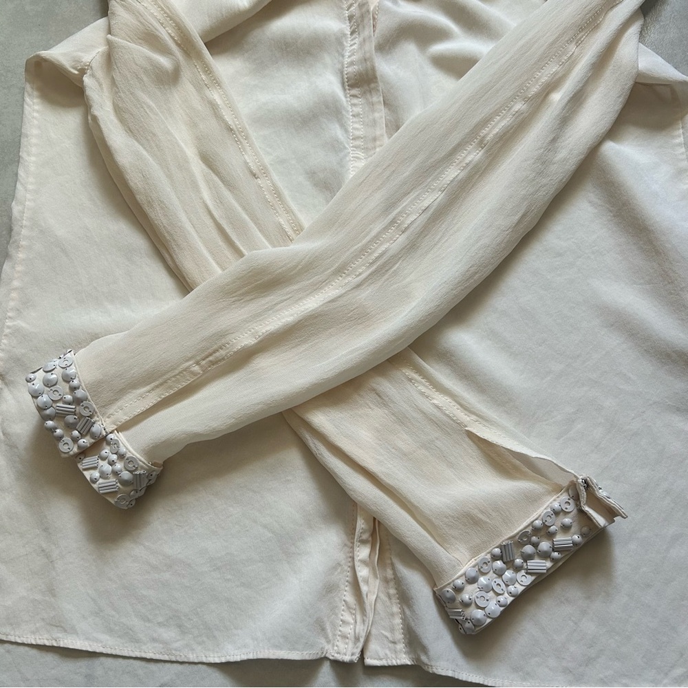 Akris Punto blouse high-neck, long-sleeved top - Picture 5 of 13